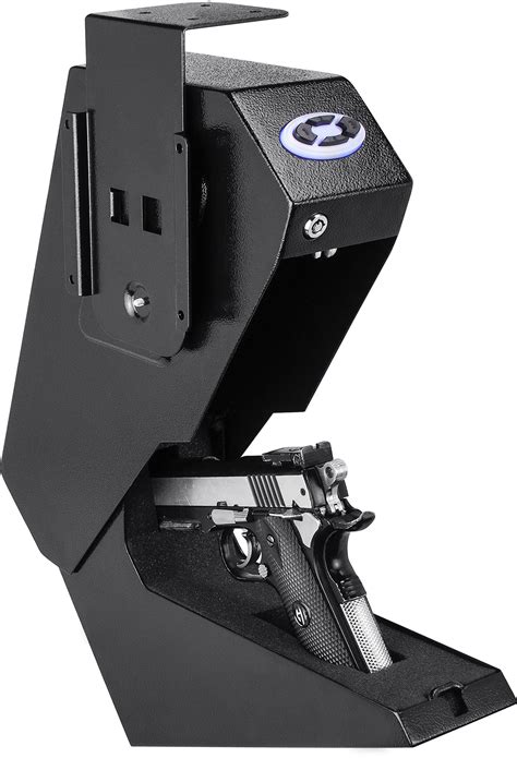 barska barska steel biometric pistol box quick access handgun safe|10 gun electronic security safe.